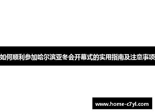 如何顺利参加哈尔滨亚冬会开幕式的实用指南及注意事项