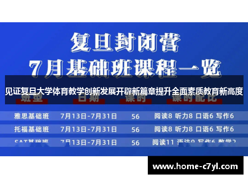 见证复旦大学体育教学创新发展开辟新篇章提升全面素质教育新高度